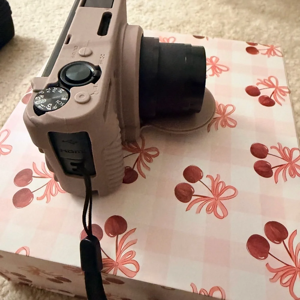 Canon SX740 Camera with Taupe Camera Case with Strap